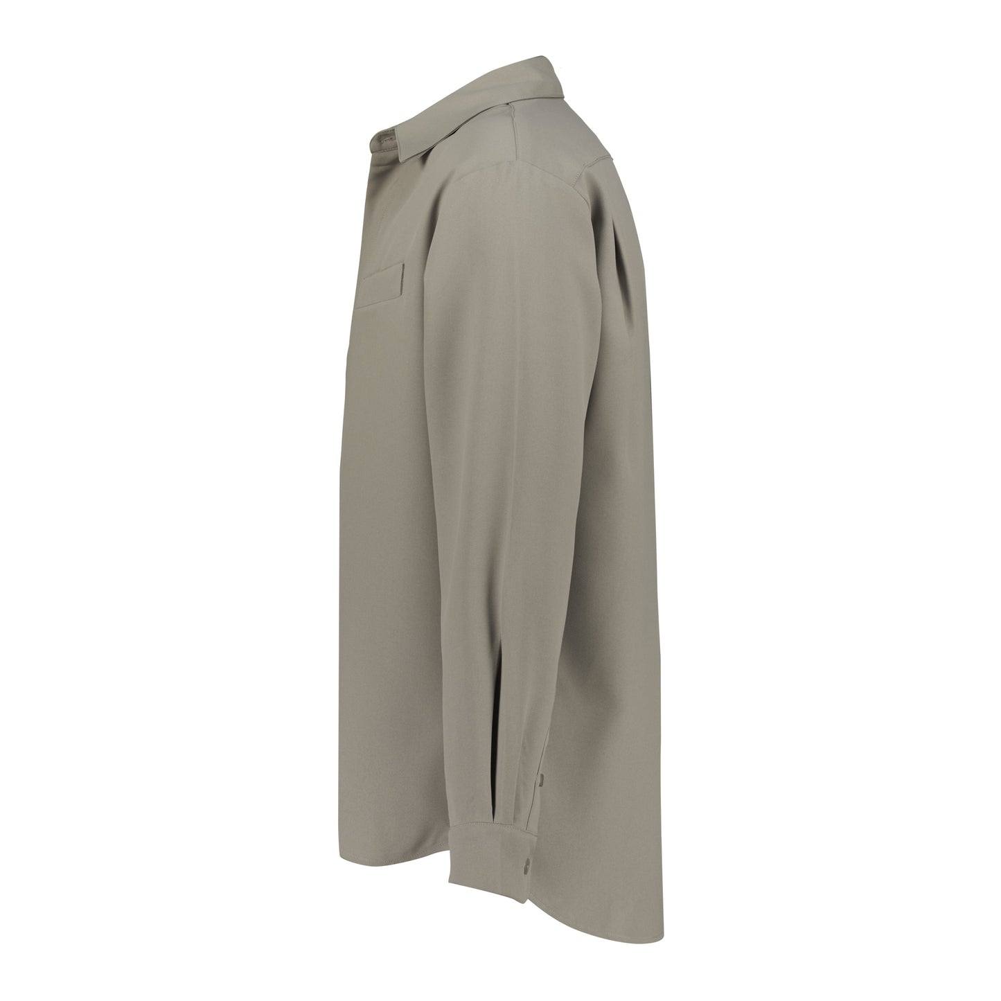 Biege long sleeve oversized shirt