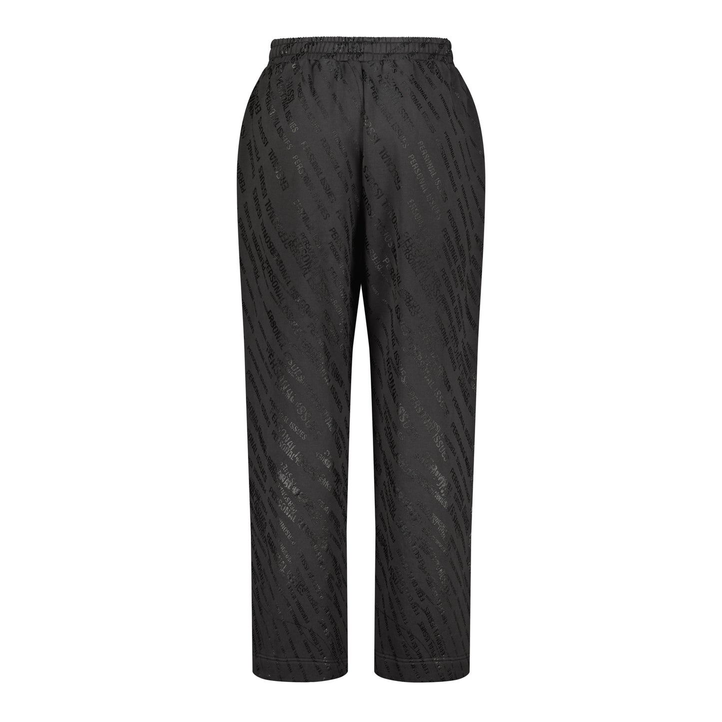 Dark Brown Stamped Oversized Sweatpants