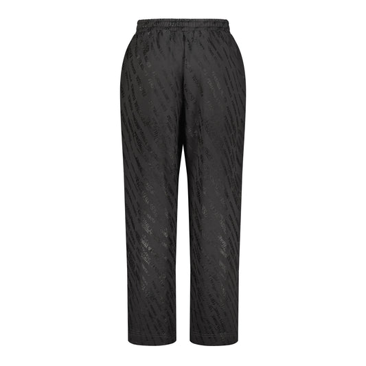 Dark Brown Stamped Oversized Sweatpants