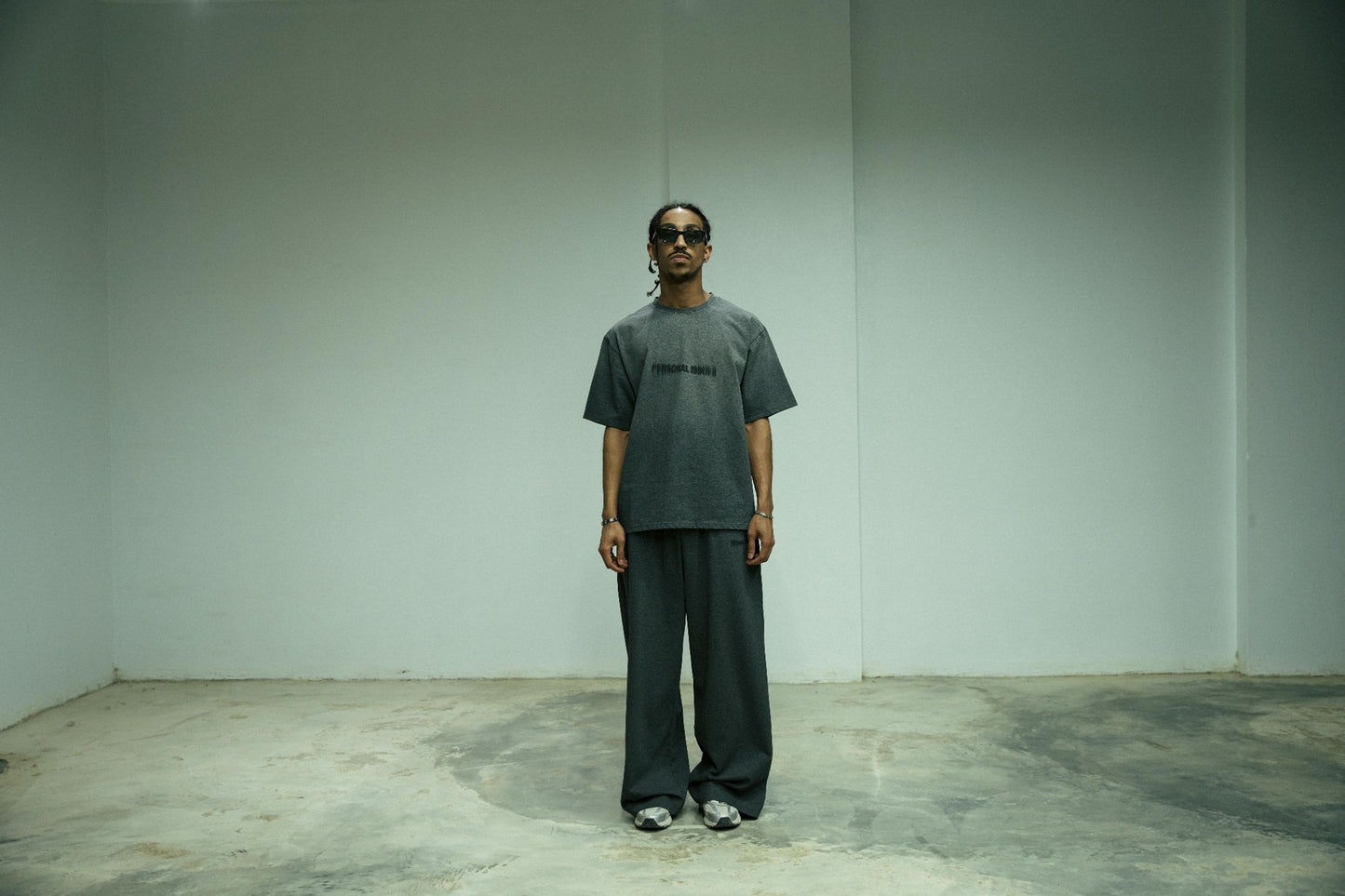 Faded Oversized T-Shirt - Dark Grey