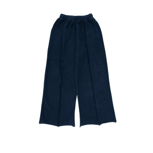 NAVY DESTROYED OVERSIZED SWEATPANTS