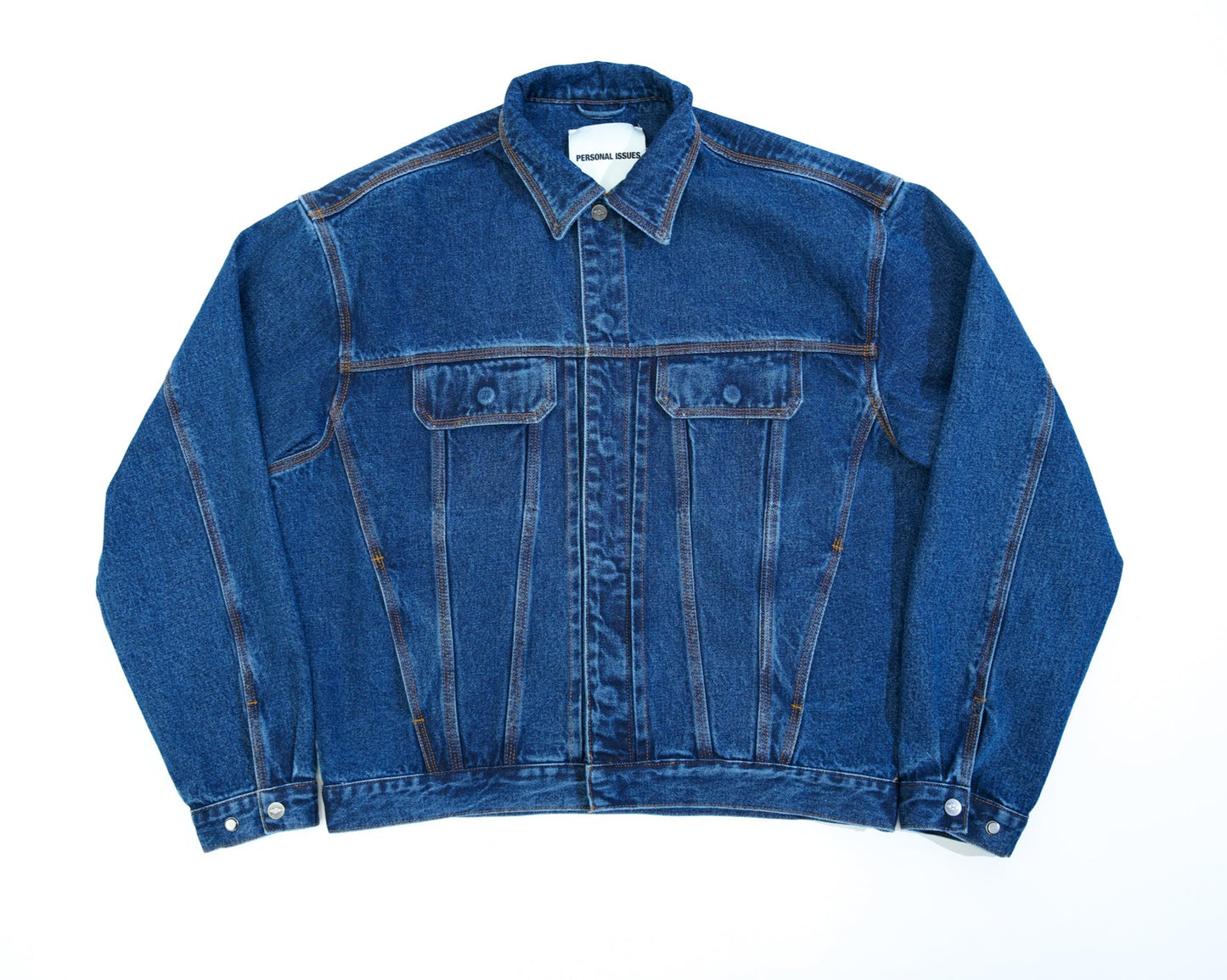 NAVY OVERSIZED DENIM JACKET
