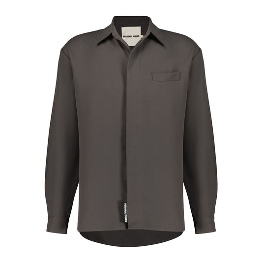 Dark Brown Oversized Shirt