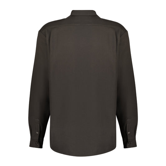 Dark Khaki Long Sleeve Oversized Shirt