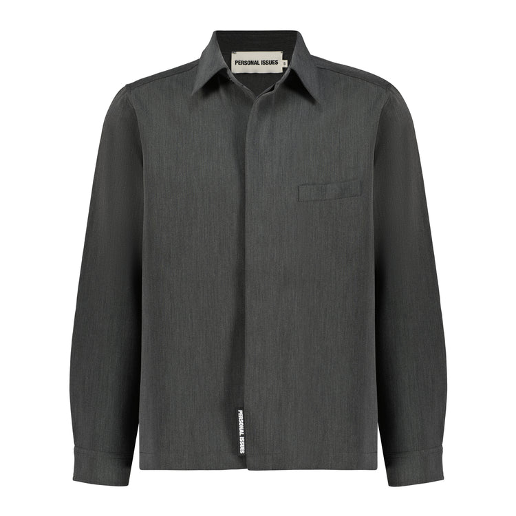 Dark Grey Loose Fit Shirt