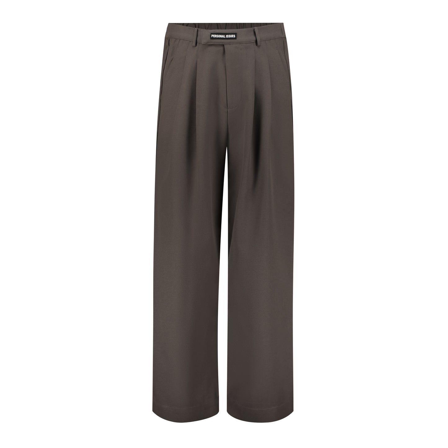 Dark Brown Wide Leg Trousers