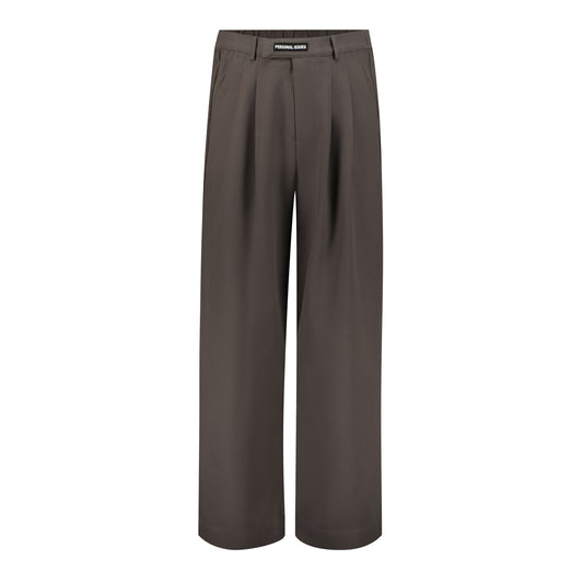 Dark Brown Wide Leg Trousers